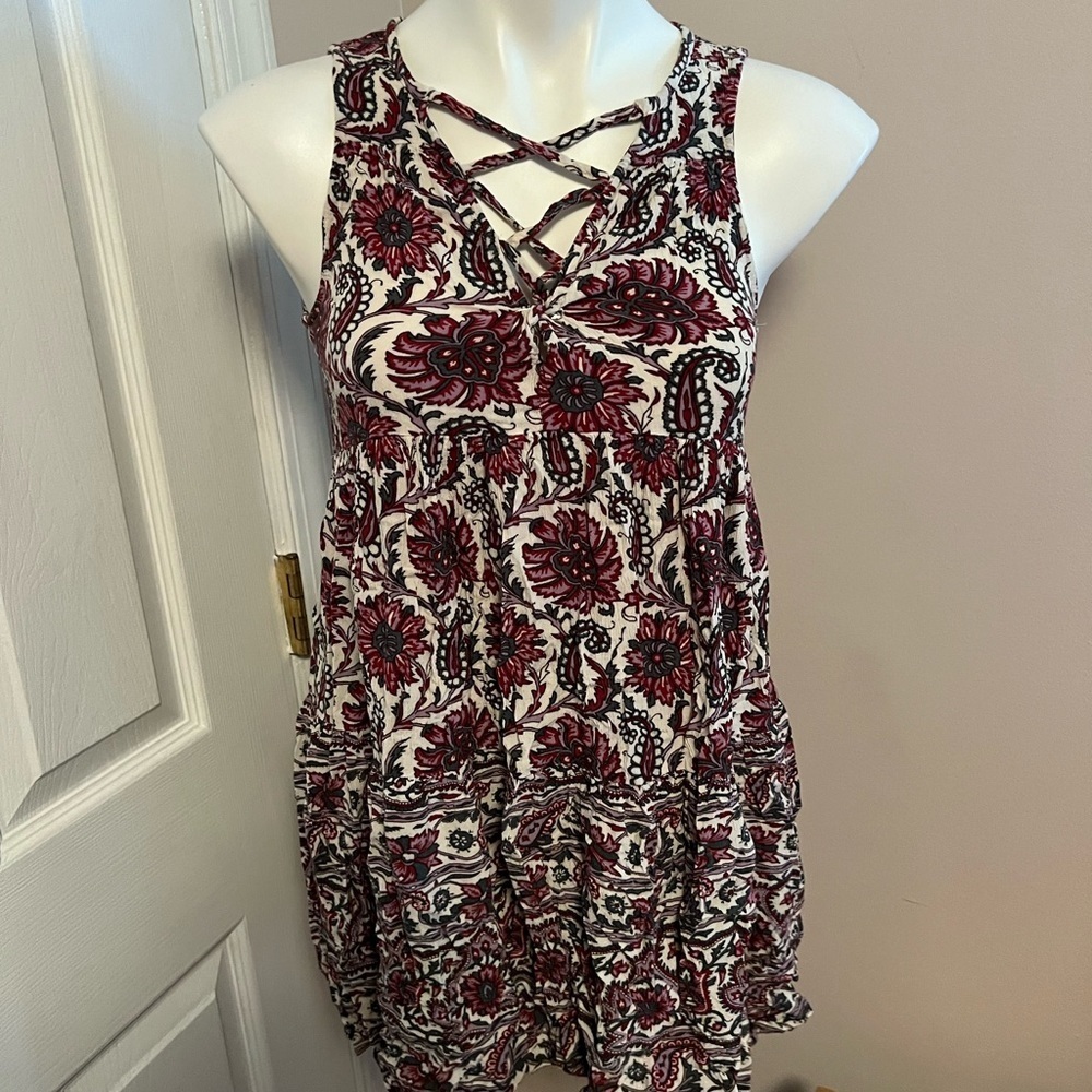 American eagle floral tank tunic top
